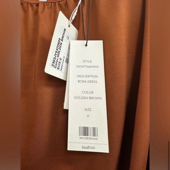 NWT Veronica Beard $448 Bora Short Sleeve Ruched Dress - Picture 7 of 8